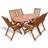 vidaXL 41815 Patio Dining Set, 1 Table incl. 6 Chairs