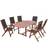 vidaXL 41749 Matgrupp, 1 Bord inkl. 6 Stolar
