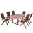 vidaXL 41749 Patio Dining Set, 1 Table incl. 6 Chairs