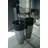 Marblemosaics Black Marble Pedestal