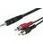Monacor 2RCA-3.5mm 2m