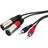 Monacor 2RCA-2XLR 1m