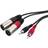 Monacor 2RCA-2XLR 3m