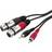Monacor 2RCA-2XLR M-F 1m