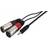Monacor 2XLR-3.5mm 1m