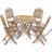 vidaXL 41497 Patio Dining Set, 1 Table incl. 4 Chairs