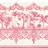 Cole & Son Bordüre Rousseau von Rose Pink rose