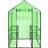 vidaXL Greenhouse 41545 with 4 Shelves Rustfrit stål PVC plast