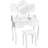tectake Make-Up Sminkbord 90x40cm