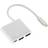 Hama USB C-HDMI/USB A/USB C M-F Adapter