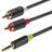 Konig 2RCA-3.5mm 5m