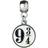 The Carat Shop Harry Potter Plateform 9 3/4 Slider Charm - Silver/Black