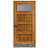 SnickarPer 1002G Raster Teak Ytterdörr Klarglas V (90x200cm)