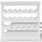vidaXL 242438 White Wine Rack 70x70.5cm