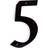 Habo Numeric House Number 5 26120
