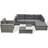 vidaXL 41879 Loungeset, 1 Bord inkl. 1 Stolar & 3 Soffor