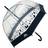 Trespass Papillon Clear Umbrella Butterfly Print