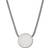 Skagen Sea Glass Round Silver Necklace w. White - 47cm (SKJ0080040)