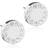 Blomdahl Brilliance Puck Earrings - Silver/Transparent
