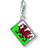 Thomas Sabo Charm Club Flag Wales Charm Pendant - Silver/Green/Red/White