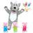 Fiestacrafts Big Bad Wolf & Three Little Pigs Hand & Finger Puppet Set