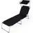 tectake Sun lounger with sun shade