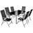 tectake Aluminium sittgrupp 6+1