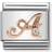 Nomination Composable Classic Link Letter A Charm - Silver/Rose Gold/Transparent