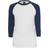 Urban Classics Contrast 3/4 Sleeve Raglan T-shirt - White/Navy