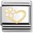 Nomination Composable Classic Link Heart with Flower Charm - Silver/Gold/White