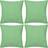 vidaXL 130927 4-Pack Cushion Cover Green (80x80cm)