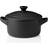 Le Creuset Satin Black Stoneware Petite Rund med lock 0.25 L 10 cm