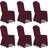 vidaXL 241200 6pcs Loose Chair Cover Red, White