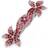 Avalaya Double Flower Barrette Hair Clip 90mm
