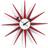 Vitra Sunburst Red Wall Clock 47cm