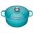 Le Creuset Teal Signature Cast Iron Round with lid 6.7 L 28 cm