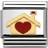 Nomination Composable Classic Link Home with Heart Charm - Silver/Gold/Red