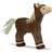 Holztiger Dark Brown Standing Foal