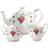 Royal Albert New Country Roses White Tea Set Servering 3st