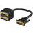 Goobay 2xDVI - 1xDVI Adapter M-F 2m