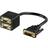 Goobay DVI-A - 2xVGA M-F 0.2m