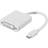 Deltaco DVI-I - Displayport Mini Adapter F-M 0m