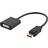 Deltaco DisplayPort - DVI-D Single Link M-F 0.2m