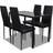 vidaXL 242986 Matgrupp, 1 Bord inkl. 4 Stolar