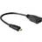 DeLock Micro HDMI - HDMI High Speed with Ethernet Adapter M-F 0.2m