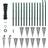 vidaXL Chain-Link Fence Set with Posts Spike Anchors 125cmx25m