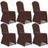 vidaXL 131413 Loose Chair Cover Brown, White