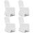 vidaXL 131408 4pcs (White) Stolsöverdrag Vit