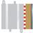 Scalextric Half Straight Borders 175mm C8223 4-pack