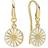 Lund Copenhagen Marguerit Earrings 11mm - Gold/White